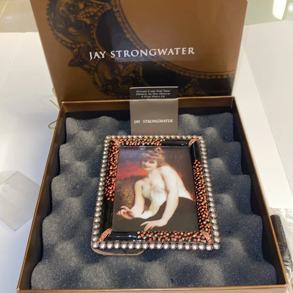 NWT Jay Strongwater Jeweled Frame, New in Box